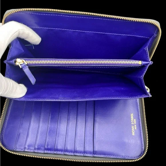 Henri Bendal Jetsetter Zip Portfolio Wallet - EUC - Picture 4 of 11